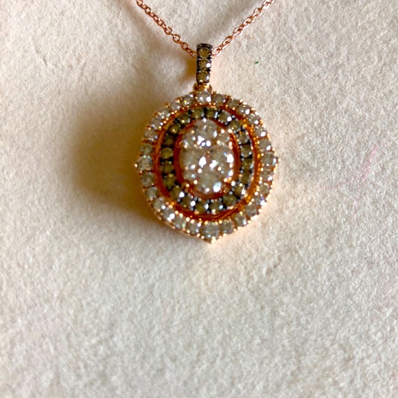 Levian Jewelry - Le Vian White and Chocolate ® Diamond Pendant